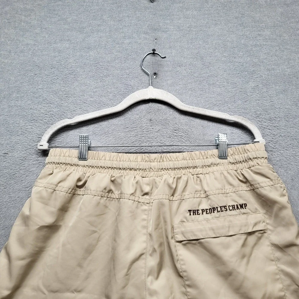Shoe‎ Palace X Muhammad Ali Men Activewear Shorts L Beige Boxing Drawstring